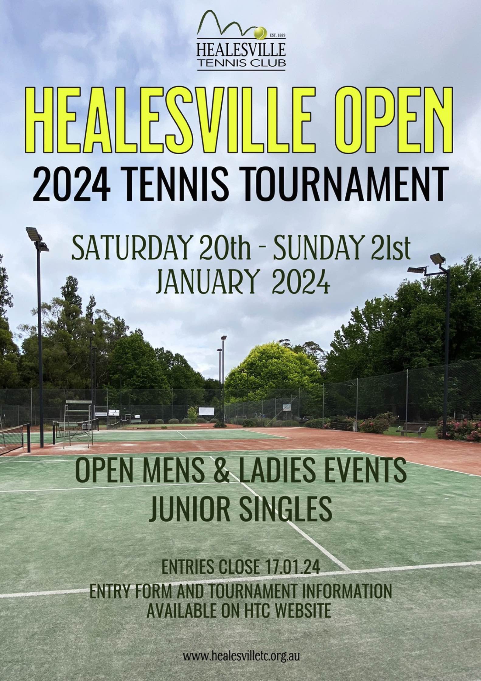 healesville open tennis tournament 2024